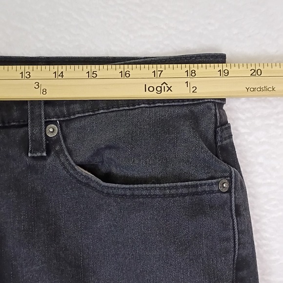 Levis 541 Athletic Fit Black Dark Wash Jeans Men's W36 L30 Fits 38x28 - Picture 3 of 13